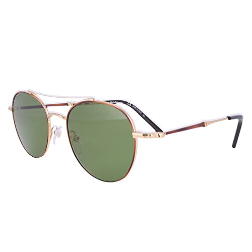 Sunglasses FERRAGAMO SF 224 S 726 Shiny Gold/Olive Green