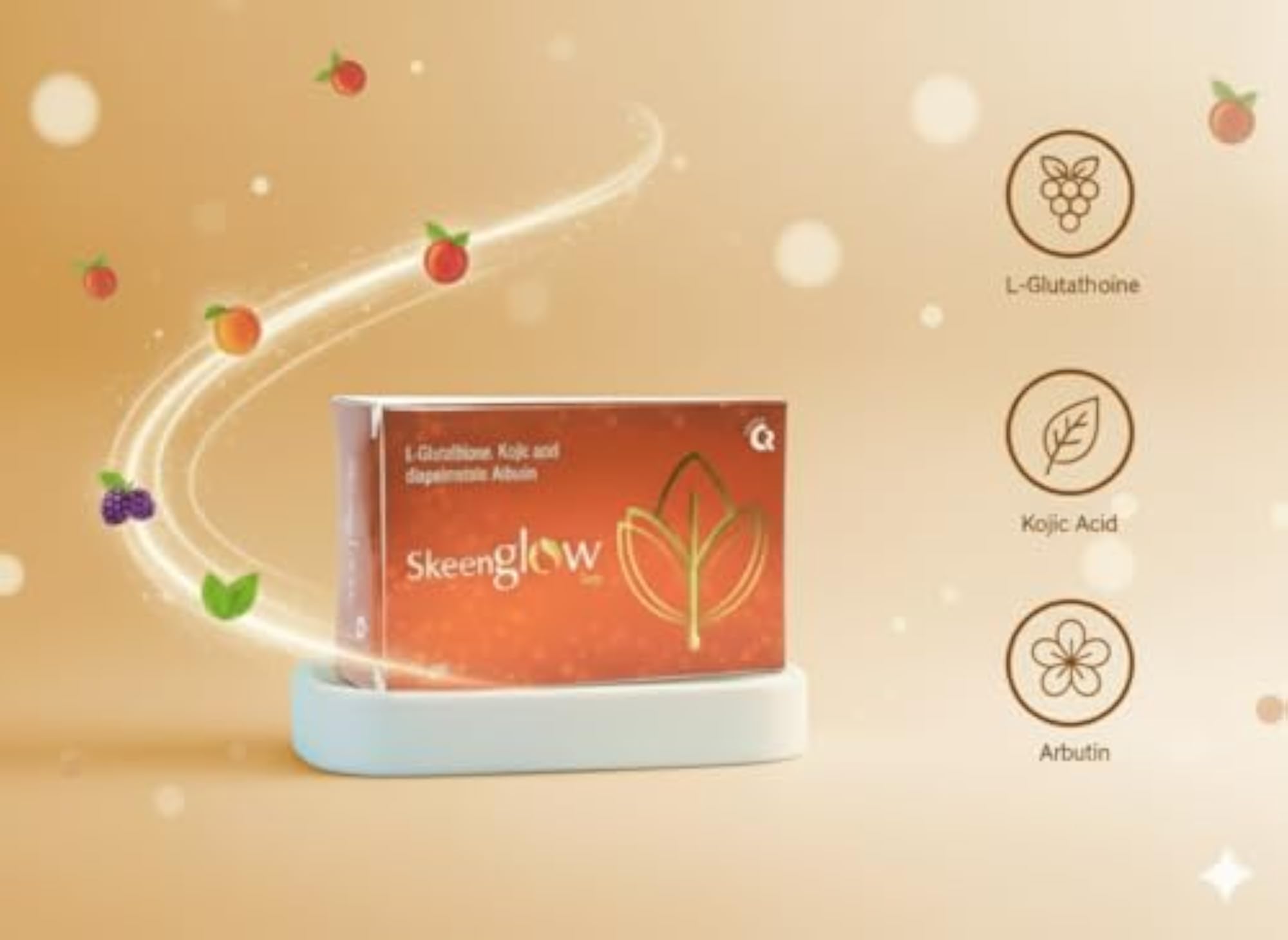 Skin Brightening & Cleansing Soap Pack of 4, 75g Each
