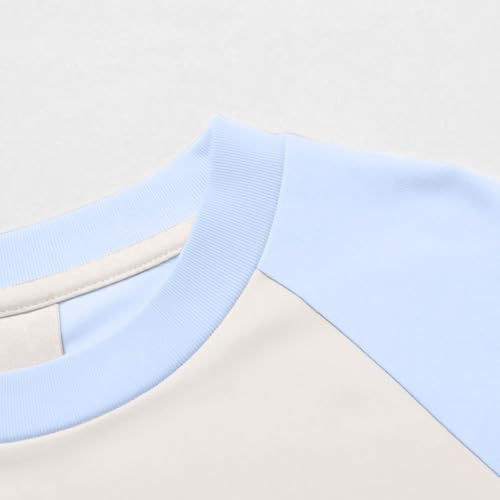 DDAPJ pyju Sweatshirts for Girls Boys Kids Baseball Shirts Raglan Long Sleeve Crewneck Pullover Cute Casual Tops 1-15 Years3