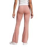 adidas Women's Essentials Small Logo Flared Leggings, Warm Clay/White - Image 2