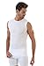 2 Units of Arma Yildiz Men's Cotton Ribbed Tank Top, Sleeveless Undershirt, Stretchy Fabric, Made in Turkey (US, Alpha, Medium, Regular, Regular, White)