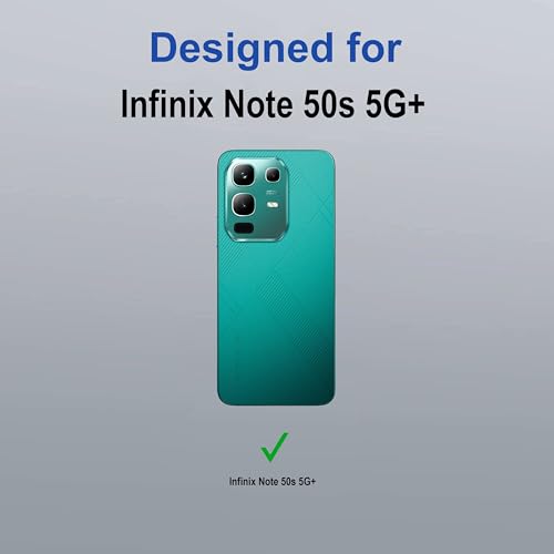 Image of Zapcase Back Case Cover for Infinix Note 50s 5G+ | Magnetic Case with Built-in Metal Ring | Supports MagSafe Charger, Wallet & Car Mount | Shockproof Hybrid PC + TPU | Black