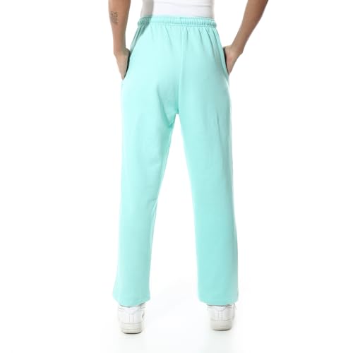Andora Comfy Summer Color Elastic Pants Turquoise_XL