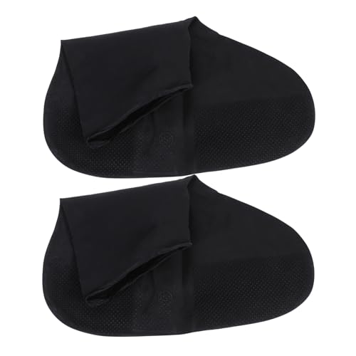 Didiseaon Waterproof Latex Shoe Covers Non Slip Rain Boot Cover Reusable Boot Protector for Outdoor Cycling Black