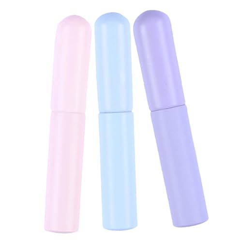OSOLADY Silicone Lip Brush Set 3pcs Makeup Brush for Lipstick Lip Gloss Concealer Stain