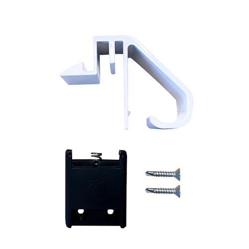 MICEL - 68376 - Golpete Europeo para Ventanas y Puertas de Perfil 40/20, Cierre en Aluminio, acabado Blanco, 47 x 65 x 35 mm