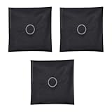 MonoSora Bolsas de arena rellenables con bandera para estabilidad al aire libre, 18 x 19 pulgadas, bolsas de peso reutilizables para banderas, tiendas de campaña, sombrillas, paquete de 3, color negro