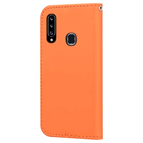 Greaked for Samsung A10/A20/A30/A50/A50/A50S/A30S Capa protetora de couro PU com compartimento para