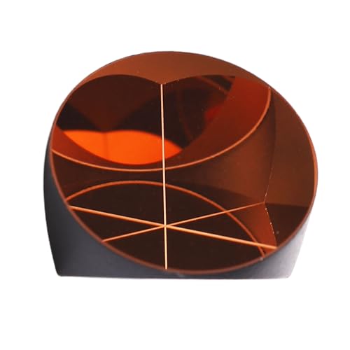 Corner Prism Cube Copper Coated Plated Trihedral Retroreflector Optical Glass Dia 17.8mm for Surveying Professionals