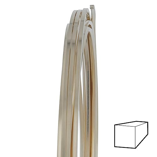 WireJewelry 18 Gauge Square Half Hard 14/20 Gold Filled Wire - 25 Feet