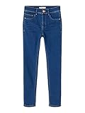 atemporal y siempre a la moda NAME IT Vaqueros para niña Skinny Fit, Azul Denim., 158 cm