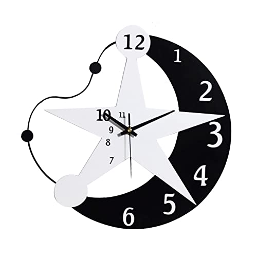 Horloge murale moderne minimaliste pour sublimer un salon vide
