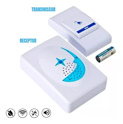 Campainha Inteligente Sem Fio Prova De Água Wifi 100 Metros wireless residencial eletrônica c/ 32 to