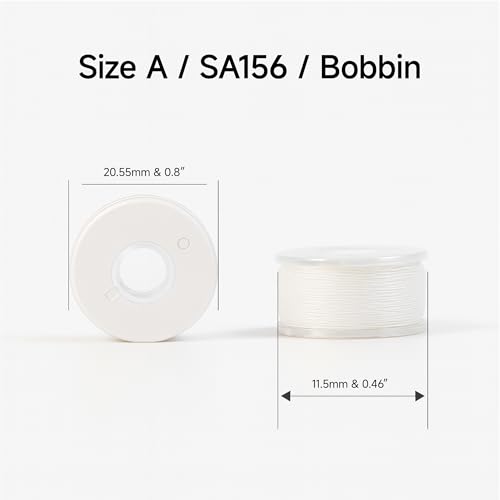 Hilos bobina preenrollada 144pcs blanco 0.8 in, 11.5 mm miniatura 3