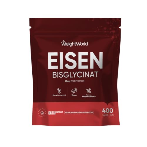 WeightWorld Iron tablete 28 mg željeza dnevno - 400 veganskih tableta