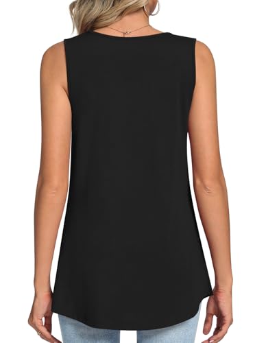 LONGYUAN Womens Tank Tops Summer Sleeveless Tunic Square Neck S-4XL3