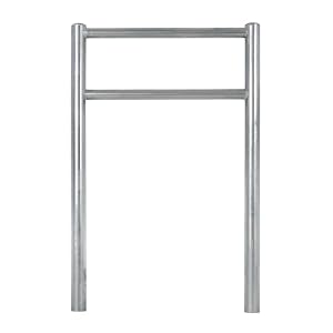 TRUTZHOLM Fahrradanlehnbügel mit Knieholm 115x75 cm Stahl feuerverzinkt Ø 60 mm Anlehnbügel zum Einbetonieren Fahrradbügel Fahrradständer Parker Diebstahlsicherung Fahrrad Anlehner
