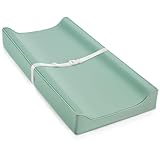 Picture of Vegan Leather Changing Pad Cover with Zipper - 31"X 16" - Waterproof Wipeable, Extra Thick & Portable & Non-Slip Diaper Mat - Fits Standard Changing Tables (Green)