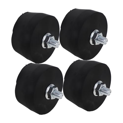FIXOSHEE 4 pièces Caoutchouc Anti-vibrations pour Compresseur Air et Nettoyeur Haute Pression Tampons Antidérapants Durables pour Générateurs et Ateliers