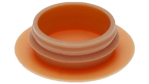 Lochabdeckung aus Kunststoff, Endkappen aus Kunststoff, gerippte Einsätze für runde Rohre, Lochgröße 14,5 mm x 19 mm (100 Stück) Farbe Buchenholz