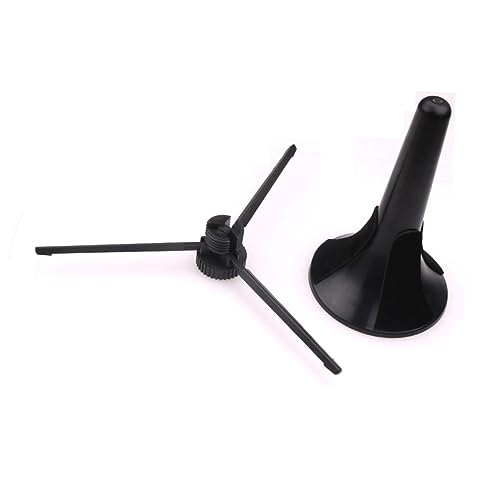 ERINGOGO Portable Foldable Trumpet Stand Tripod Holder for Wind Instruments Black Detachable Bracket Stable Leg Base Musical Accessory for Trumpets