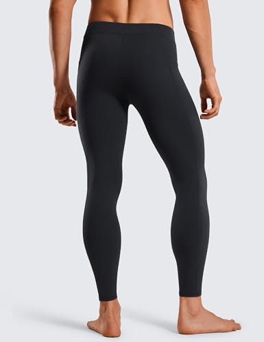 CRZ YOGA Butterluxe Mens Leggings with Pockets 27" Buttery Soft Yoga Pants Workout Running Tights2