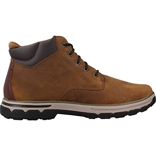 Skechers Homme Segment 2.0 Brogden Boots, Desert Leather, 46 EU