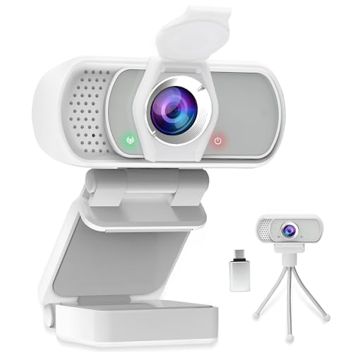 HZQDLN Webcam USB-C 1080P with Microphone&Privacy Cover&Tripod 110° for PC by HZQDLN - Used condition - US$21.42