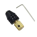 Material: Mikro-Bohrfutter-Befestigungsgerät aus Messing und Aluminiumlegierung, feine Verarbeitung, langlebig im Gebrauch, bequem.