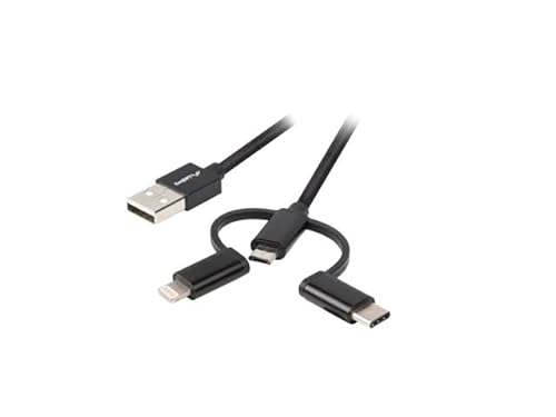 Lanberg CA-3IN1-11CC-0018-BK cavo USB 1,8 m USB