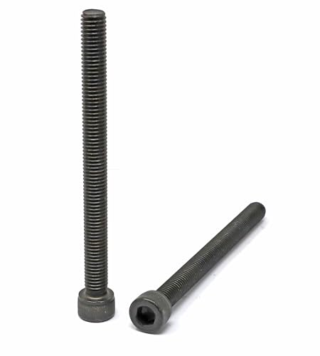 Image of iexcell 5 Pcs M10 x 120mm Thread Pitch 1.5 mm Alloy Steel 12.9 Grade Hex Socket Head Cap Screws Bolts Kit, Black Oxide Finish