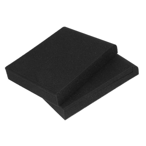 PartyKindom 2 piezas Almohadillas de Aislamiento para Altavoces Unidades Espuma de Alta Densidad Soporte Antivibración para Sonido Estable Olor