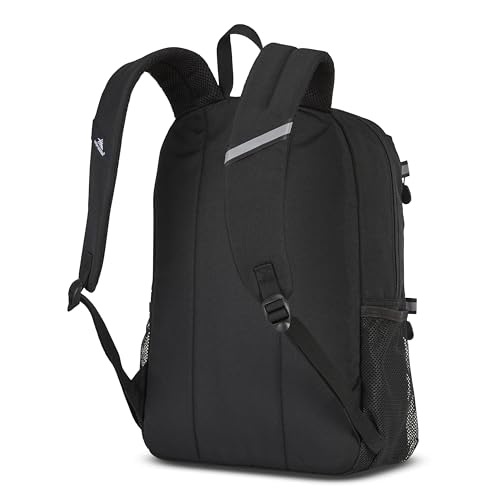 Image of High Sierra Everclass Backpack - Travel or Work Laptop Bookbag with 360 Reflectivity, Dual Water Bottle Pockets & Fits Laptops Up To 15.6 inch, One Size, True Navy