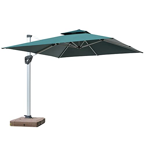 ViCoopZim �A���~�� �K�[�f���p���\�� ��^�p���\�� ���ɋ��� ���� UV�J�b�g ��250cm/300cm �`���g�@�\�t/�N�����N�J�� 360°��]�\ ���^���N�x�[�X�t�� �A�E�g�h�A�p ���p �܂肽���� �n���M���O�p���\�� (Color : �O��