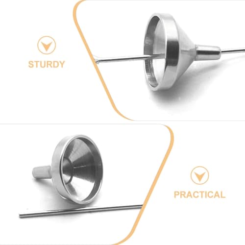 Mini embudos de acero inoxidable premium: kit de llenado resistente para urnas diminutas 7
