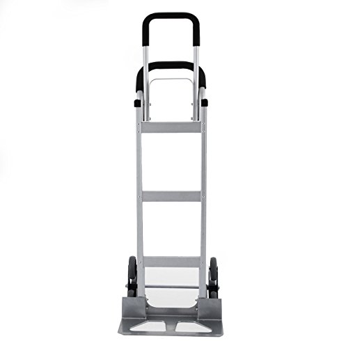 Smarketbuy Aluminum Stair Climber Hand Truck 18 x 7.5 Inch Nose Plate Stair Climbing Hand Truck 6 Wheels Hand Truck Dolly (Stair Climber Hand Truck)