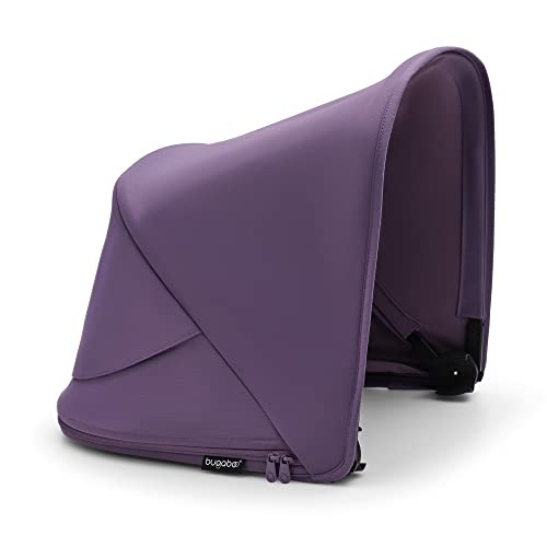 Bugaboo Fox/Kangaroo Sun Canopy – Extendable UPF 50+ Sun Canopy with Peek-a-Boo Window – Water-Repellent Fabric, Easy to Attach, Compatible with Bugaboo Fox and Kangaroo Strollers - Astro Purple