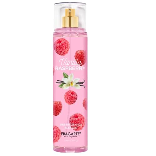 Image of Body Mist Vanilla Raspberry | Long Lasting Sweet Fruity Gourmand Fragrance for Women & Girls | Daily Wear Perfumed Body Spray | Soft & Refreshing Scent Mist - 236 ml