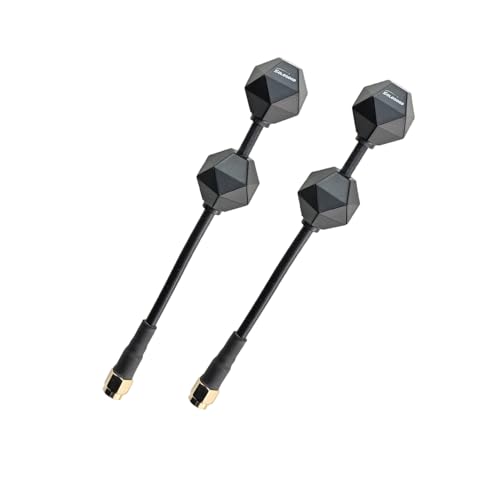 SoloGood FPV Antenna 5.8G Dual Antenna Long Range 3dBi RHCP SMA for FPV Racing Drone (2pcs)
