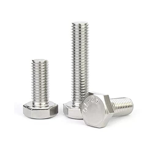 1 piezas M24×50mm 304 tornillo hexagonal de acero inoxidable, tornillo hexagonal y perno hexagonal