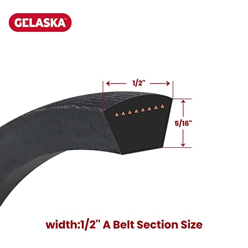 Gelaska Lawn Mower Deck Drive Belt 1/2" X 101" Replaces Husqvarna 598559101 Deck Belt 598559101 Belt, Husqvarna 592855001 Drive Belt, John Deere Gx25232 Belt, Ariens 21546422, 21547025, 21547238 #TOP2