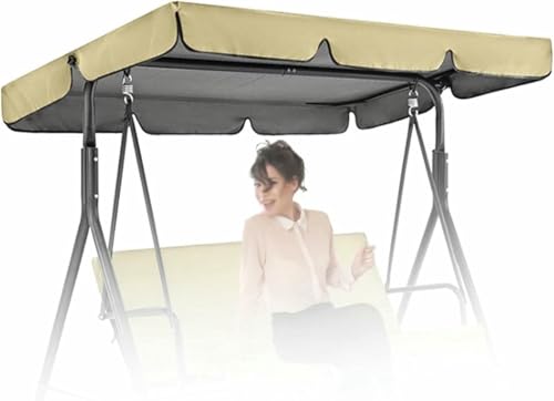 Toldo de repuesto para columpio exterior cubierta superior de asiento de jardín lona impermeable UV 2