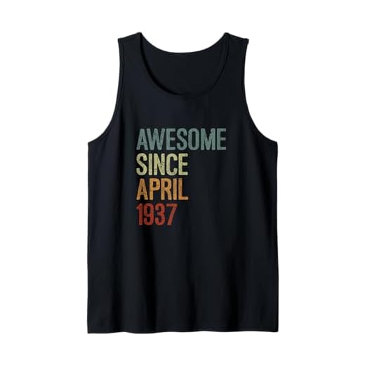 Impresionante desde abril de 1937, regalo de cumpleaños divertido retro Camiseta sin Mangas