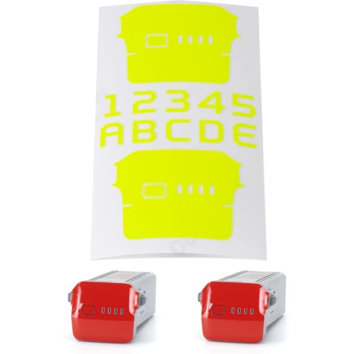 Image of WRAPGRADE Skin Stickers Compatible with DJI Air 3 | Two Batteries (NEON Yellow)