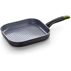 Mejores Sartenes Ikea MONIX ECO NATURE - GRILL RAYAS 28CM, ALUMINIO FORJADO RECICLADO, CERÁMICA ANTIADHERENTE REFORZADA, APTA PARA TODO TIPO DE COCINA E INDUCCIÓN