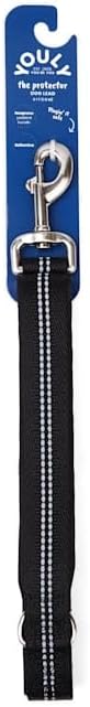 Youly The Protector Dog Lead in Black, 6 ft.