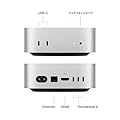 Apple 2024 Mac mini 10 コア CPU、10 コア GPU の M4 チップ搭載デスクトップコン ピュータ:Apple Intelligence のために設計、16GBユニファイドメモリ、 256GBの SSD ストレージ、ギガビット Ethernet。iPhone や iPad との連係機能 #1