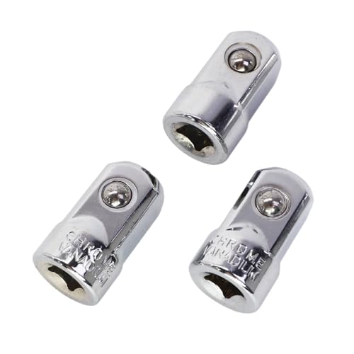 3 adattatori per bussola, adattatore femmina, riduttore, 1/4 femmina a 1/2 maschio