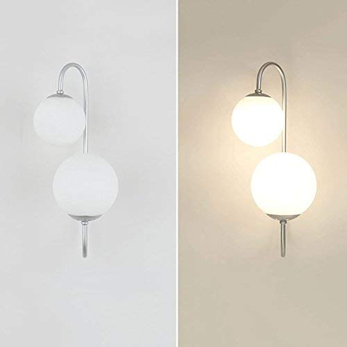 Aplique de pared de pasillo granero almacén estilo moderno simple con 2 luces 6
