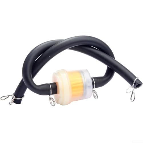 Image of Posheliox Fuel Line Filter for Dirt Bike and for atv, Black ABS
